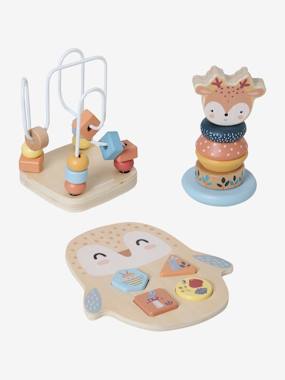 Enchanted Forest Box Set with 3 Early Learning Toys in FSC® Wood  - vertbaudet enfant