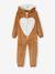 Fox Onesie for Girls BROWN LIGHT SOLID WITH DESIGN - vertbaudet enfant 