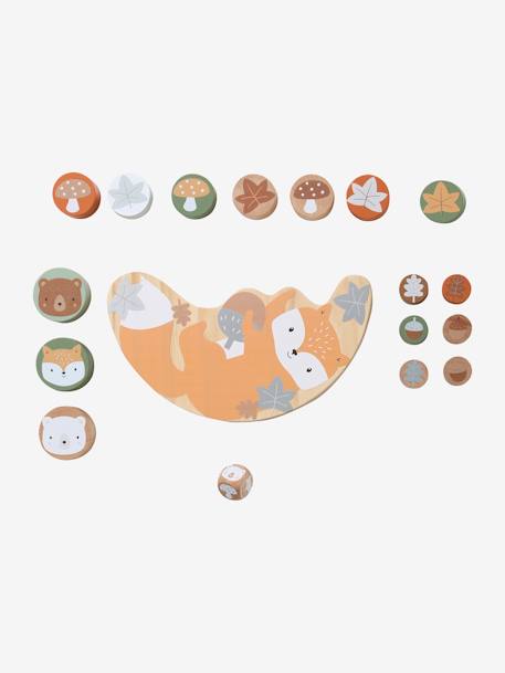 Fox Stack & Balance Game in FSC®100% Wood ORANGE MEDIUM SOLID WITH DESIG - vertbaudet enfant 