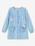 Chambray Smock with Glittery Details, for Girls BLUE MEDIUM WASCHED - vertbaudet enfant 