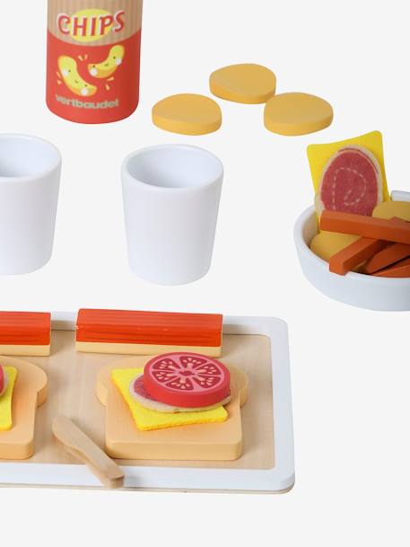 Set of Aperitifs in FSC® Wood BEIGE MEDIUM SOLID WITH DECOR - vertbaudet enfant 