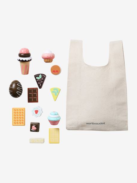 Sac de gâteaux et chocolats en bois FSC® beige - vertbaudet enfant 