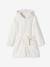 Cat Dressing Gown in Plush Fabric for Girls WHITE LIGHT SOLID WITH DESIGN - vertbaudet enfant 