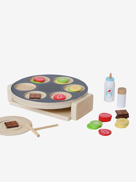 Pancake Party Set in FSC® Wood GREY DARK SOLID - vertbaudet enfant 