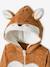 Fox Onesie for Girls BROWN LIGHT SOLID WITH DESIGN - vertbaudet enfant 