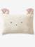 Cotton Gauze Pillowcase for Babies, Barn BEIGE LIGHT SOLID WITH DESIGN - vertbaudet enfant 