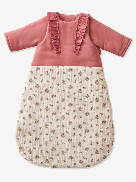 Gigoteuse manches amovibles bi-matière GRENIER bois de rose - vertbaudet enfant 