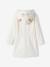 Cat Dressing Gown in Plush Fabric for Girls WHITE LIGHT SOLID WITH DESIGN - vertbaudet enfant 