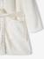 Cat Dressing Gown in Plush Fabric for Girls WHITE LIGHT SOLID WITH DESIGN - vertbaudet enfant 
