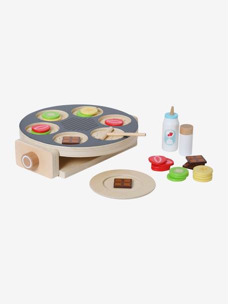 Pancake Party Set in FSC® Wood GREY DARK SOLID - vertbaudet enfant 