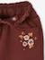 Paperbag Skirt with Embroidered Flowers, for Girls PURPLE DARK SOLID WITH DESIGN - vertbaudet enfant 