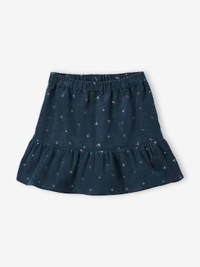 Corduroy Skirt with Ruffle, for Girls  - vertbaudet enfant
