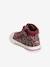 High-Top Trainers with Corduroy Details for Baby Girls PINK DARK ALL OVER PRINTED - vertbaudet enfant 