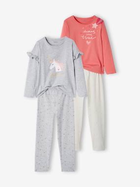 Lot de 2 pyjamas licorne fille  - vertbaudet enfant