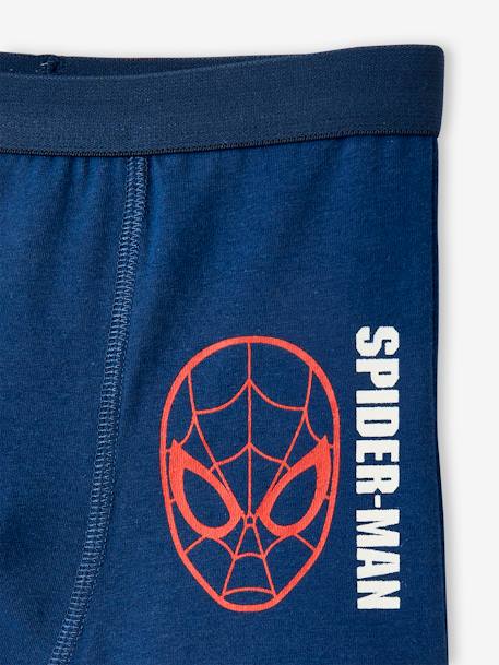 Lot de 3 boxers Marvel® Spiderman Bleu marine, gris chiné - vertbaudet enfant 