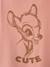Long Sleeve Bambi Top for Girls by Disney® PINK DARK SOLID WITH DESIGN - vertbaudet enfant 