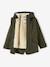 Parka garçon 3 en 1 blouson amovible kaki+lichen+Marine grisé+noix de pécan - vertbaudet enfant 