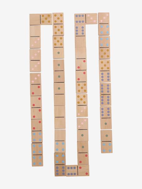 Jeu de dominos en bois FSC® multicolor - vertbaudet enfant 
