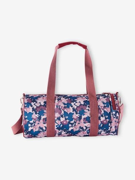 Floral Sports Bag for Girls PURPLE MEDIUM ALL OVER PRINTED - vertbaudet enfant 
