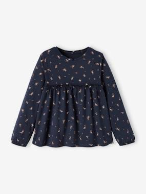 T-shirt forme blouse imprimé fille  - vertbaudet enfant