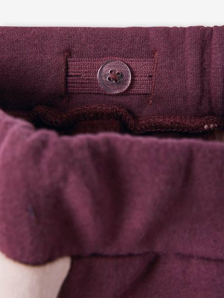 Pantalon de sport fille en molleton bandes côtés PRUNE - 19-2024 TCX+rose - vertbaudet enfant 