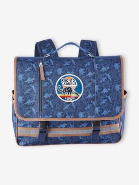 -Satchel with Dinos & Matching Pencil Case for Boys