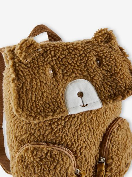 Bear Backpack BROWN MEDIUM SOLID WITH DESIGN - vertbaudet enfant 