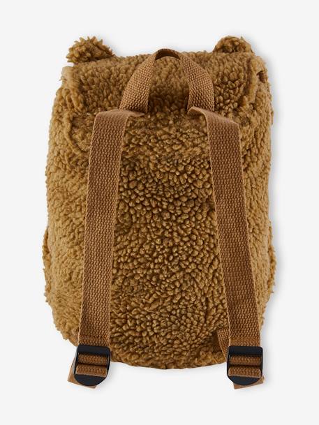 Bear Backpack BROWN MEDIUM SOLID WITH DESIGN - vertbaudet enfant 