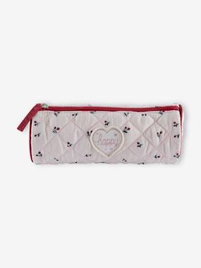 Girls-Accessories-School Supplies-Padded Pencil Case with Cherries, for Girls