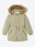 Hooded Parka with Iridescent Dots, Recycled Polyester Padding, for Girls GREEN MEDIUM ALL OVER PRINTED - vertbaudet enfant 