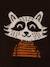Knitted Raccoon Jumper for Babies BROWN DARK SOLID WITH DESIGN - vertbaudet enfant 