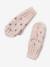 Beanie + Snood + Gloves with Hearts Set for Girls PINK LIGHT SOLID WITH DESIGN - vertbaudet enfant 