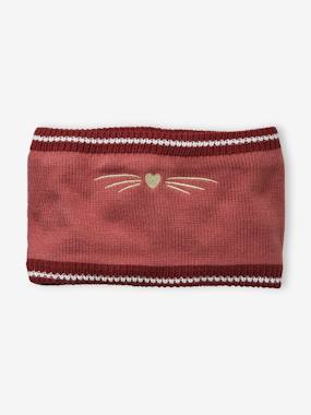 Rib Knit Snood with Embroidered Cat  - vertbaudet enfant