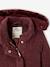 Manteau à capuche fille drap de laine MARINE GRISE+VIOLINE - vertbaudet enfant 