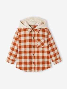 Baby-Blouses & Shirts-Chequered Shirt for Baby Boys