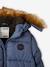 Doudoune garçon à capuche doublée polaire avec gants ou moufles BLEU - vertbaudet enfant 