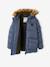 Doudoune garçon à capuche doublée polaire avec gants ou moufles BLEU - vertbaudet enfant 