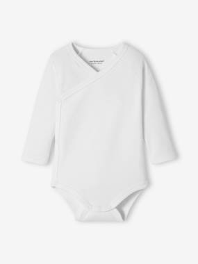 Lot de 5 bodies bébé manches longues ouverture naissance BASICS  - vertbaudet enfant