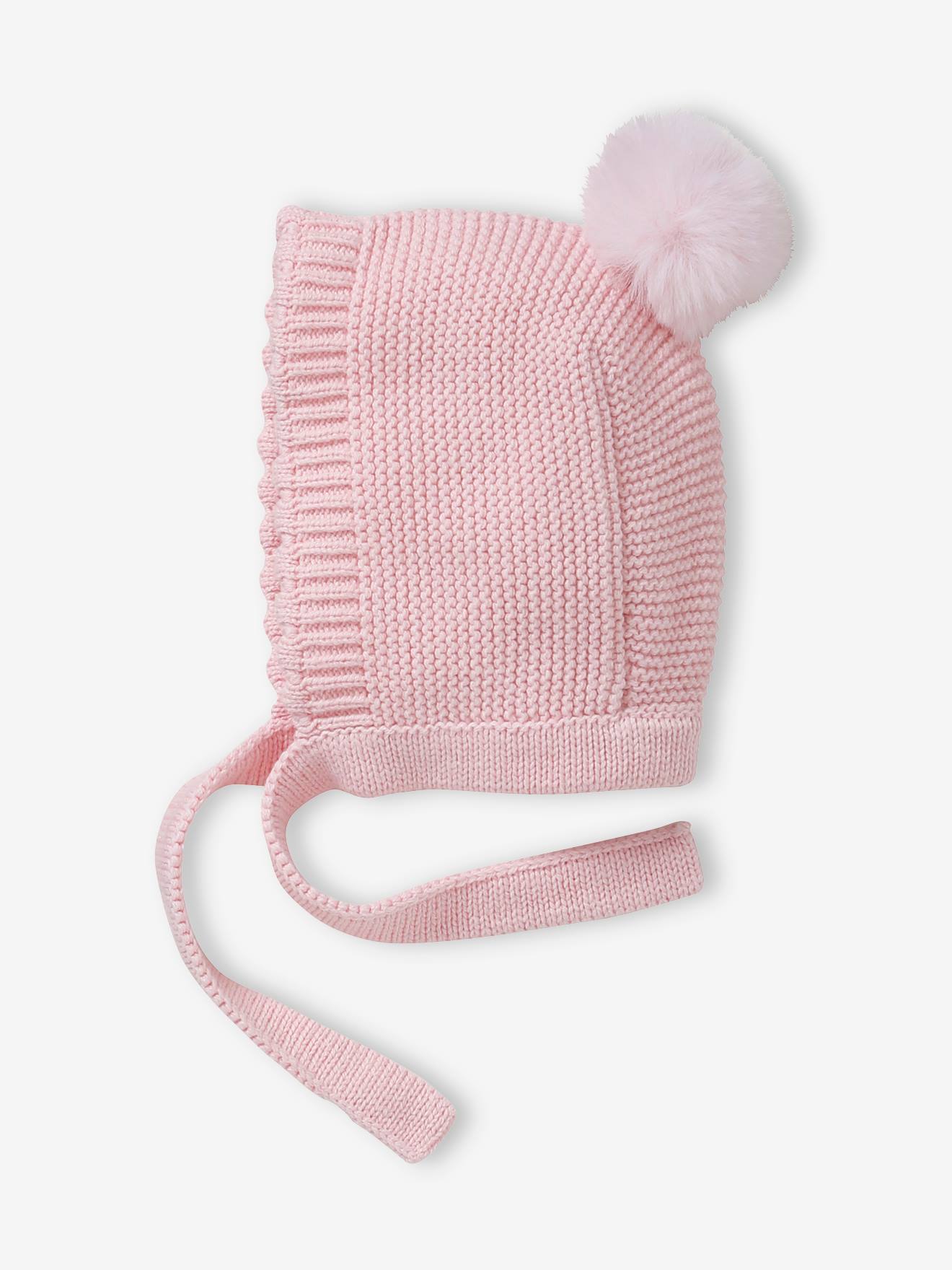 Winter Luxury Cap for Babies & Toddlers Infant Hat 6-12 Months Blush Pink Surhilo Ica Baby Alpaca Knit Bonnet 