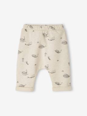 -Pantalon naissance molleton imprimé 