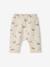 Trousers in Cotton Fleece, for Newborn Babies 6316+BEIGE LIGHT ALL OVER PRINTED+camel+rose - vertbaudet enfant 