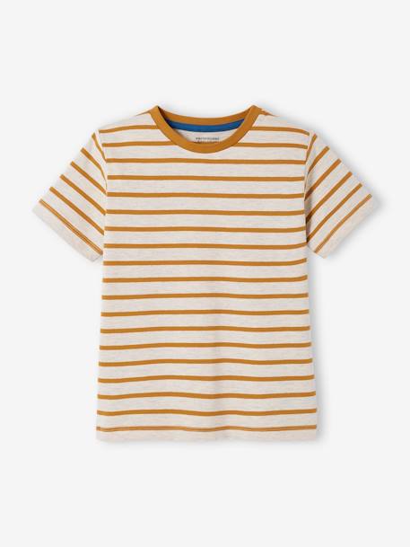 Lot de 3 T-shirts Basics garçon manches courtes LOT BLEU PAON+lot jaune+lot mastic+lot rouge+lot vert - vertbaudet enfant 