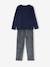 Lot de 2 pyjamas garçon velours nature LOT BLEU ET GRIS - vertbaudet enfant 