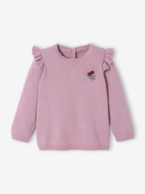 Top with Ruffles, Cherries with Pompoms, for Babies  - vertbaudet enfant