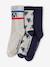 Pack of 3 Pairs of NASA® Socks for Babies BLUE DARK SOLID - vertbaudet enfant 