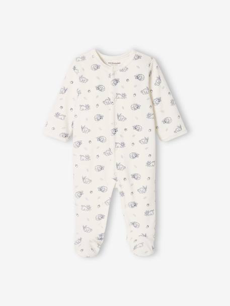 Pack of 2 'Bears' Velour Sleepsuits for Baby Boys BLUE MEDIUM TWO COLOR/MULTICOL - vertbaudet enfant 