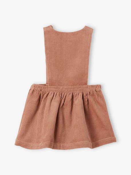 Corduroy Dungaree Dress for Babies  - vertbaudet enfant 