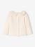 T-shirt bébé col brodé manches longues beige clair+rayé marine+rayé rouge - vertbaudet enfant 