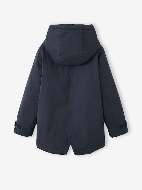 Parka garçon 3 en 1 blouson amovible kaki+lichen+Marine grisé+noix de pécan - vertbaudet enfant 