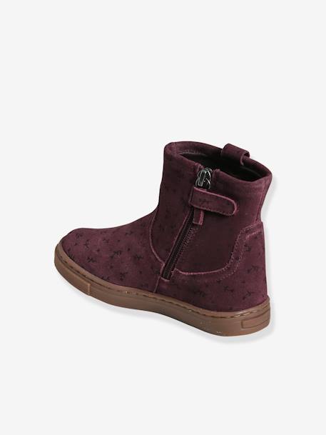 kompensere Årvågenhed entanglement Leather Boots for Girls, Designed for Autonomy - purple medium all over  printed, Shoes